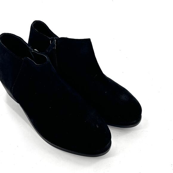 SoftWalk Rocklin Suede Boots 9 9W Wide Black NWOT Ankle Soft Walk Comfort Boho - Picture 7 of 8